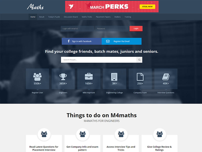 m4maths website